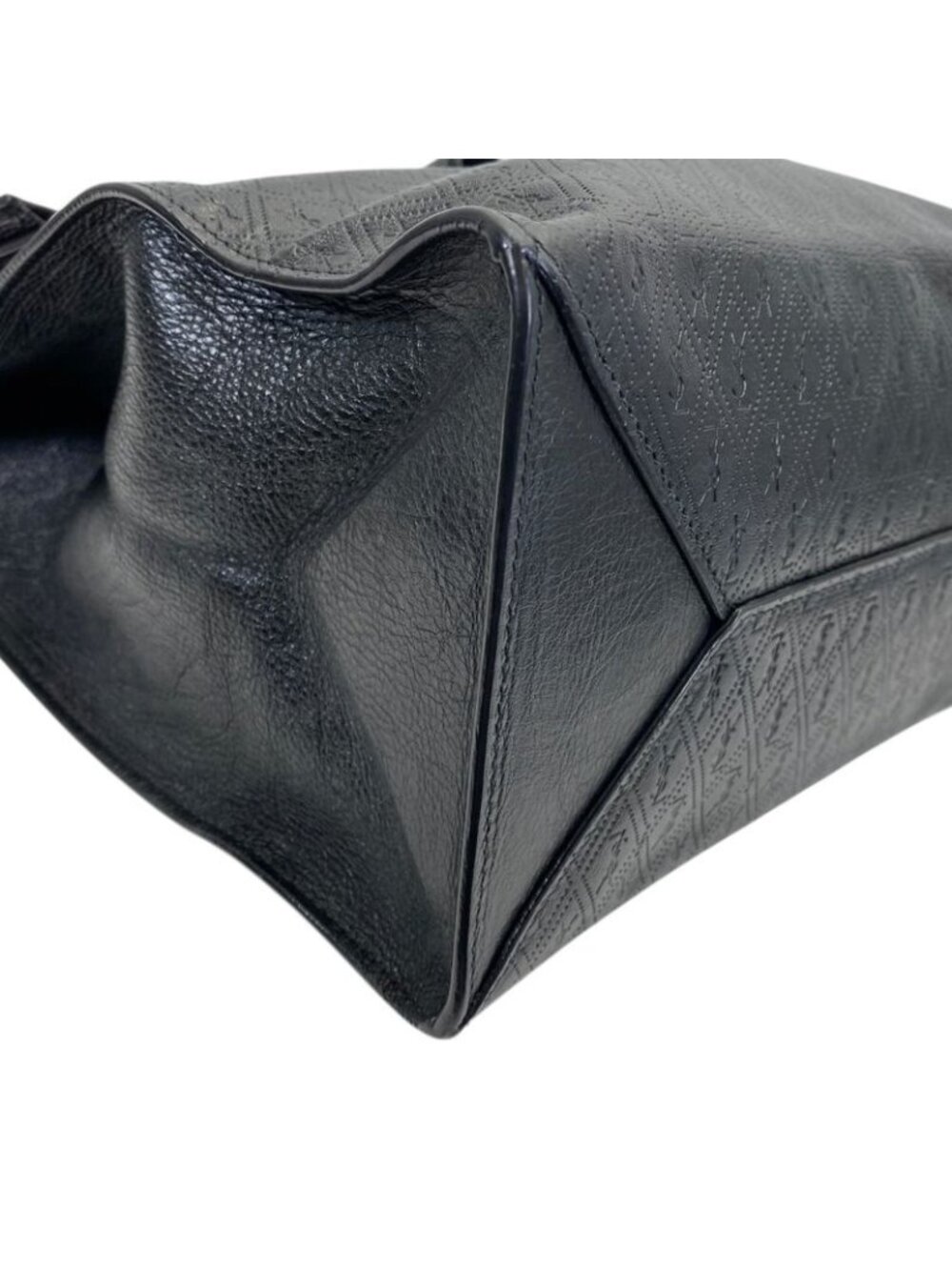 Saint Laurent Paris le Monogram Deli Paper Clutch Cassandra Logo Leather Black - Picture 4 of 8